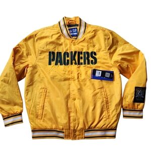 New W Tags NFL Ultra Game Green Bay Packers Snap Up Jacket Sz M